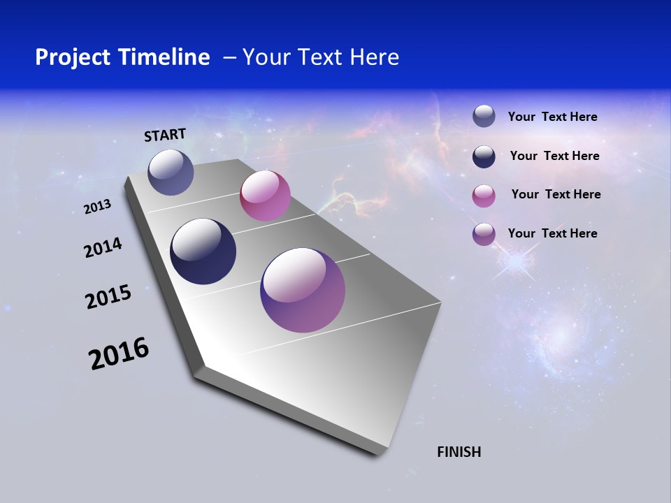 Celestial Glowing Starfield PowerPoint Template