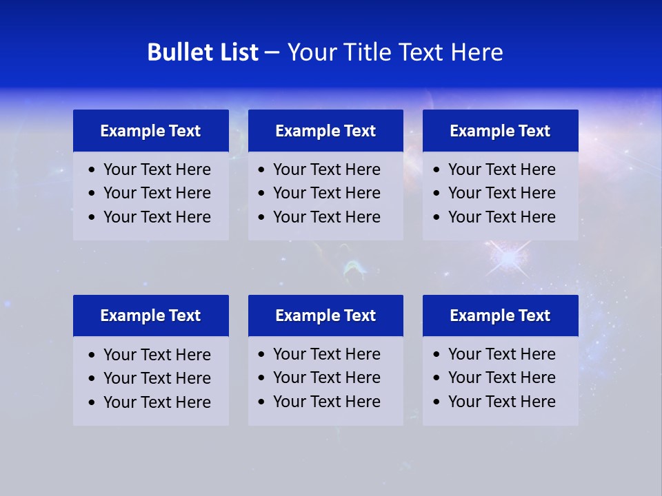 Celestial Glowing Starfield PowerPoint Template