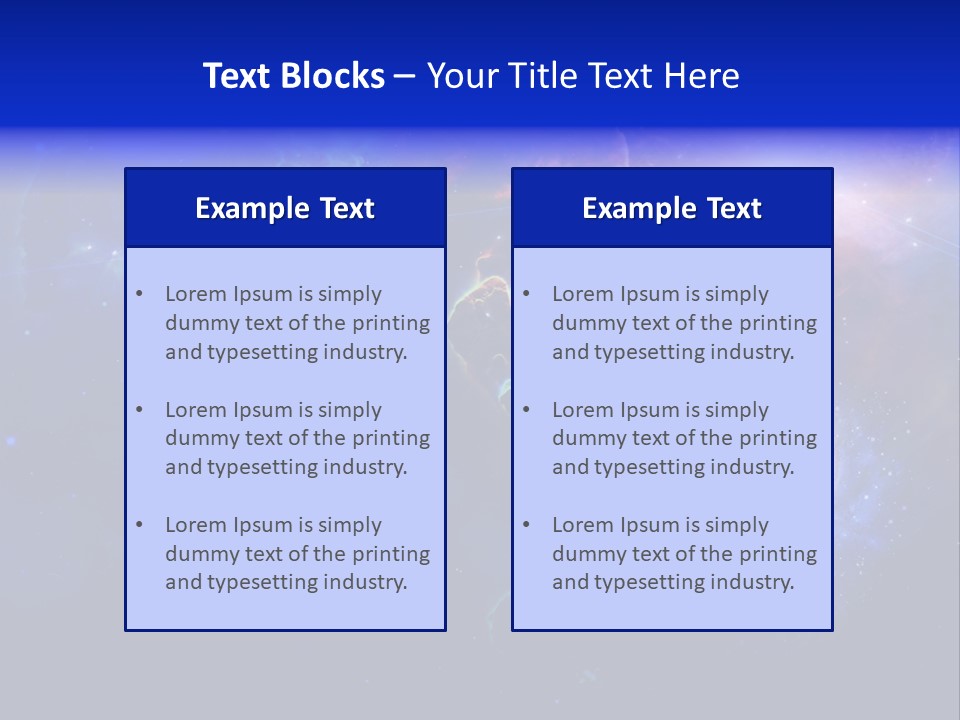 Celestial Glowing Starfield PowerPoint Template