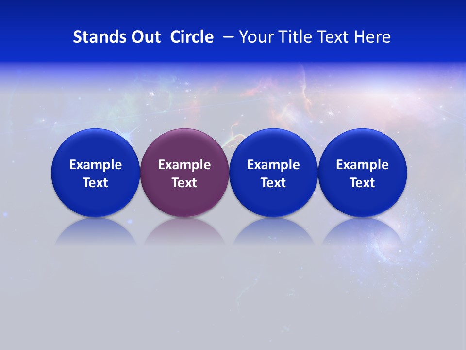 Celestial Glowing Starfield PowerPoint Template