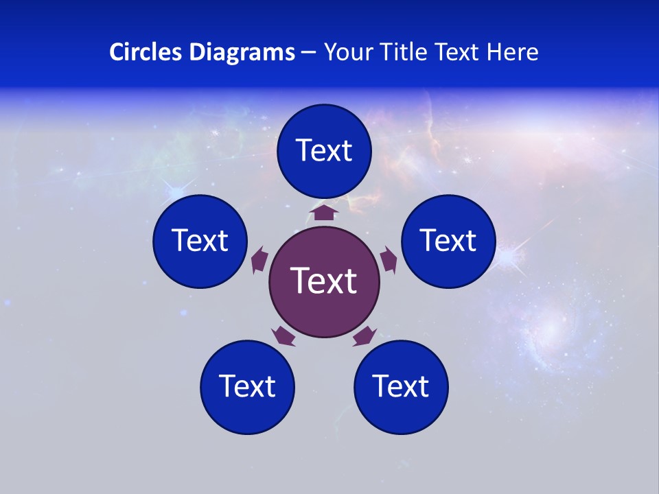 Celestial Glowing Starfield PowerPoint Template