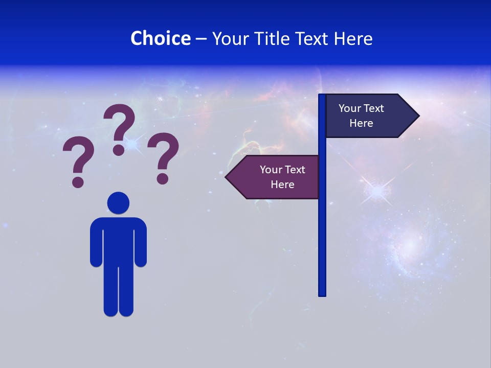 Celestial Glowing Starfield PowerPoint Template