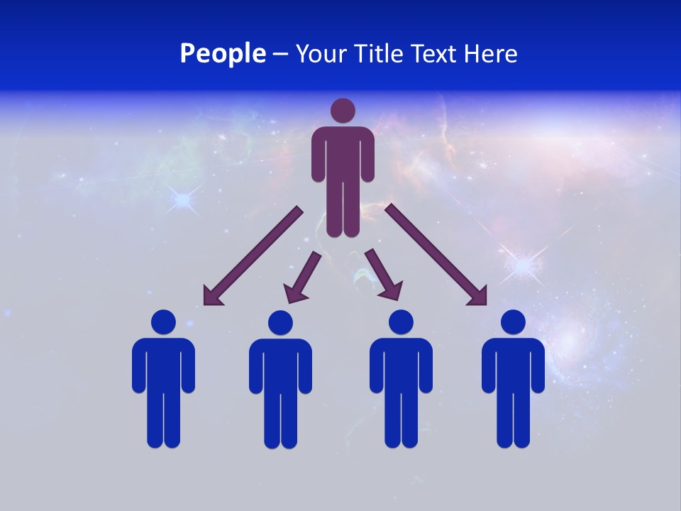 Celestial Glowing Starfield PowerPoint Template