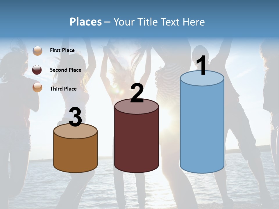 Happiness Beautiful Coast PowerPoint Template