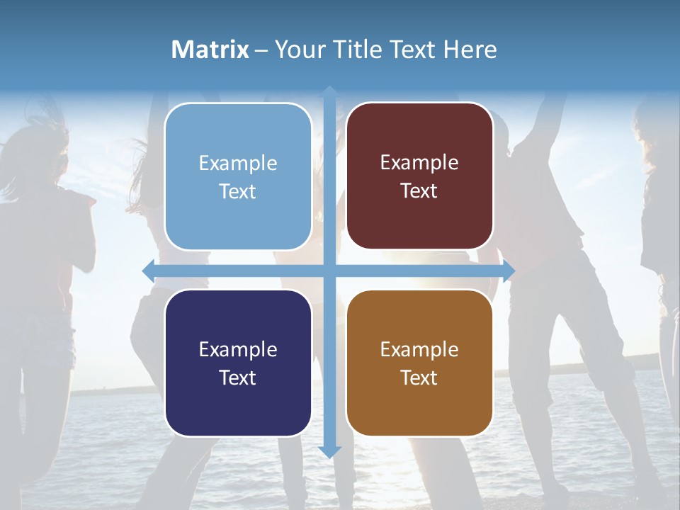 Happiness Beautiful Coast PowerPoint Template