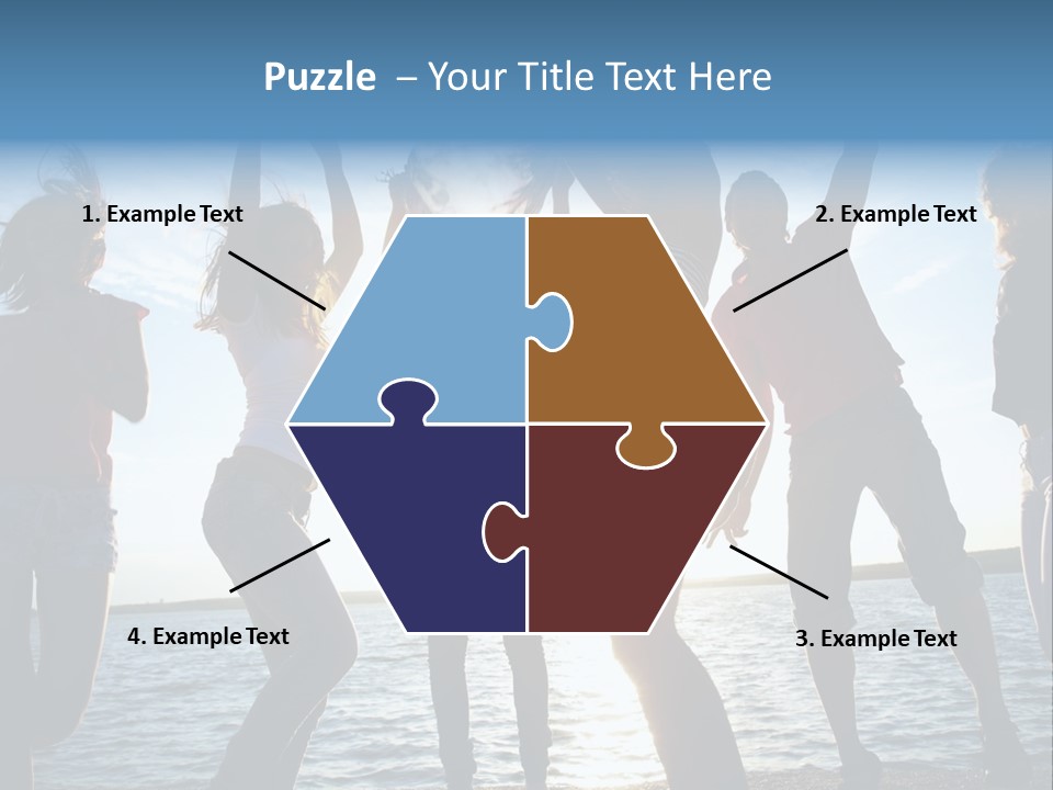 Happiness Beautiful Coast PowerPoint Template