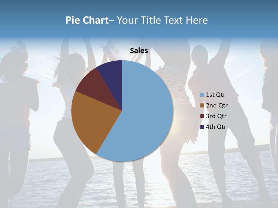 Happiness Beautiful Coast PowerPoint Template