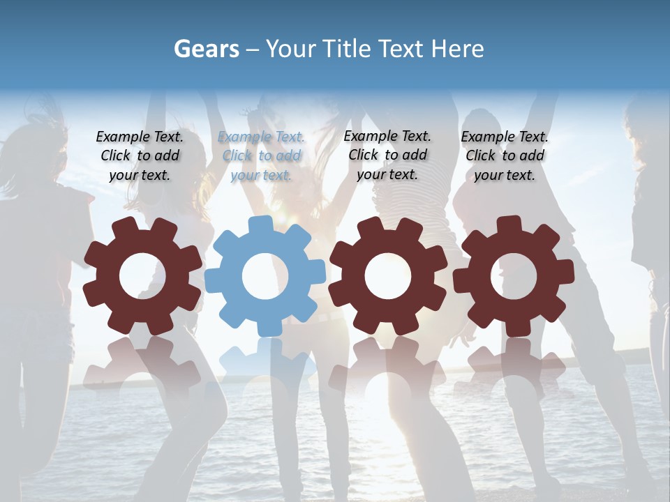 Happiness Beautiful Coast PowerPoint Template