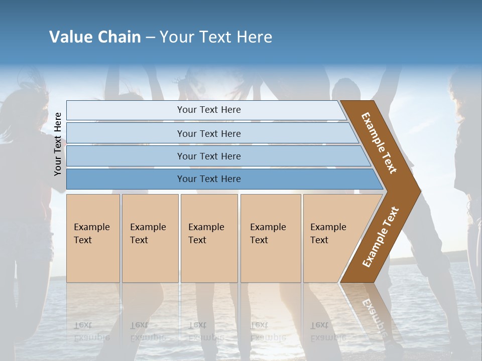Happiness Beautiful Coast PowerPoint Template