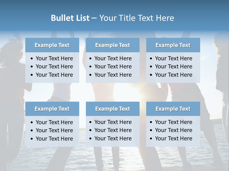 Happiness Beautiful Coast PowerPoint Template