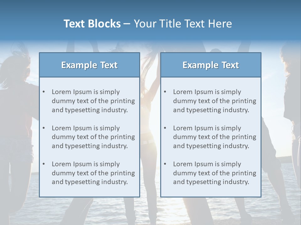 Happiness Beautiful Coast PowerPoint Template