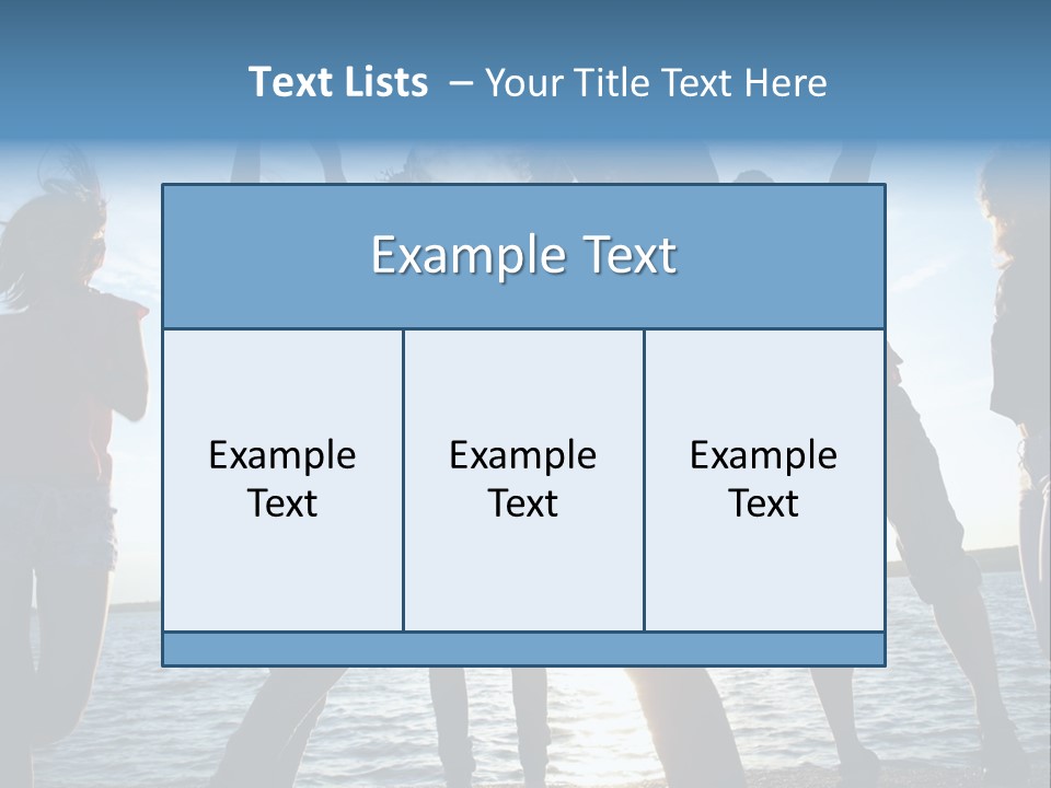 Happiness Beautiful Coast PowerPoint Template