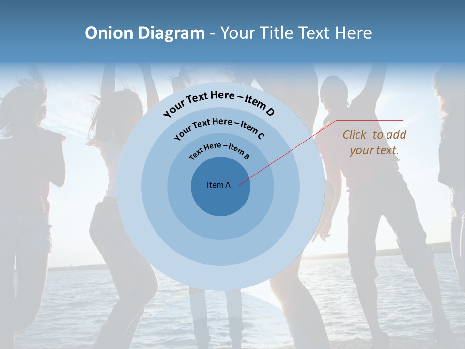 Happiness Beautiful Coast PowerPoint Template