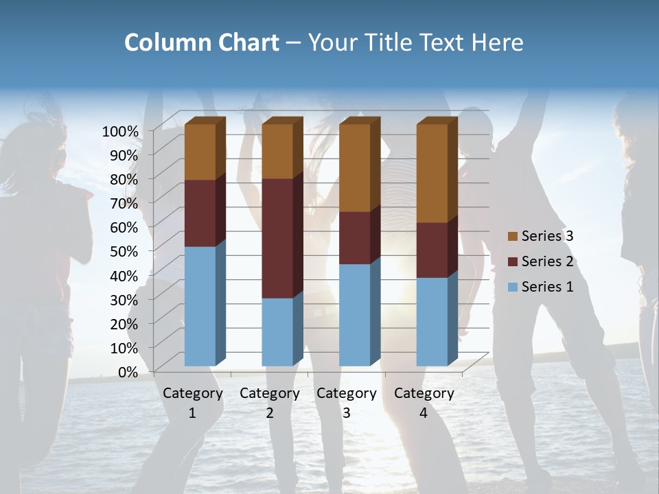 Happiness Beautiful Coast PowerPoint Template