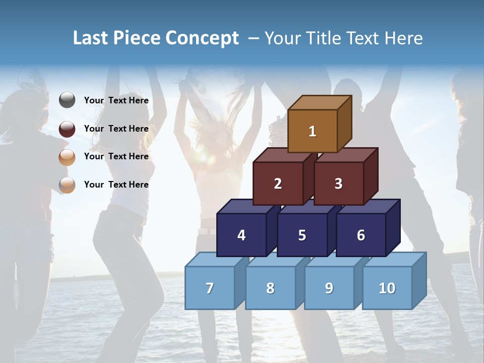 Happiness Beautiful Coast PowerPoint Template