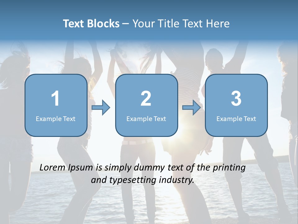 Happiness Beautiful Coast PowerPoint Template