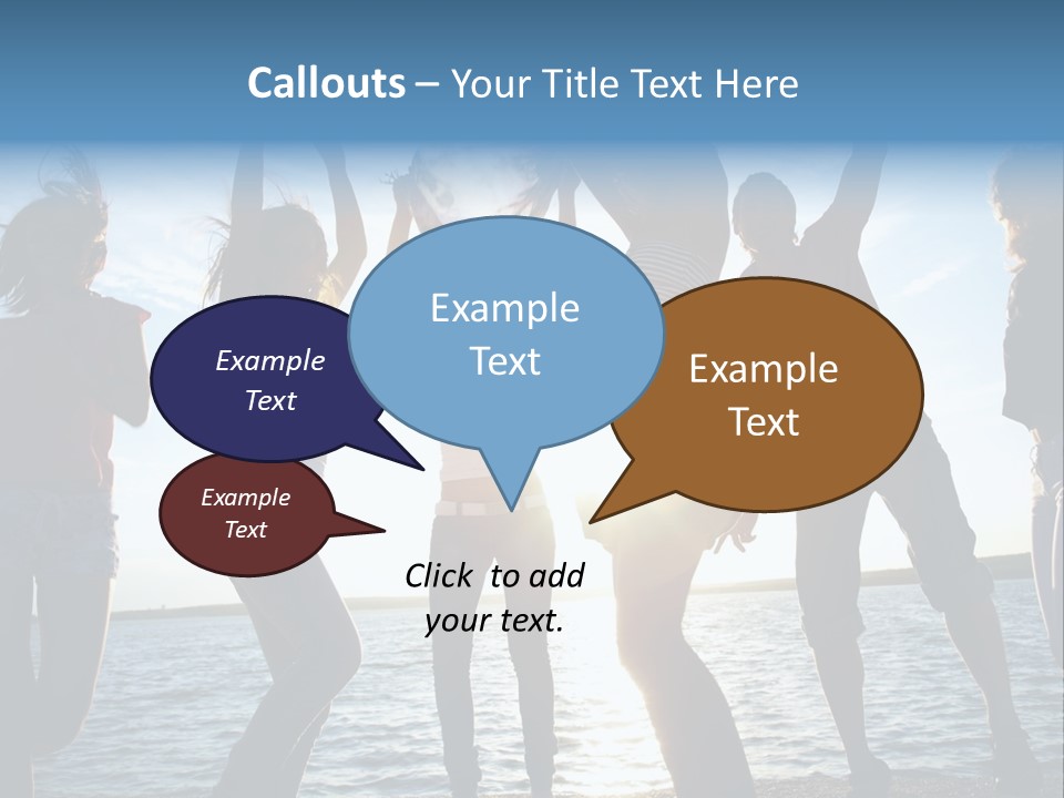 Happiness Beautiful Coast PowerPoint Template