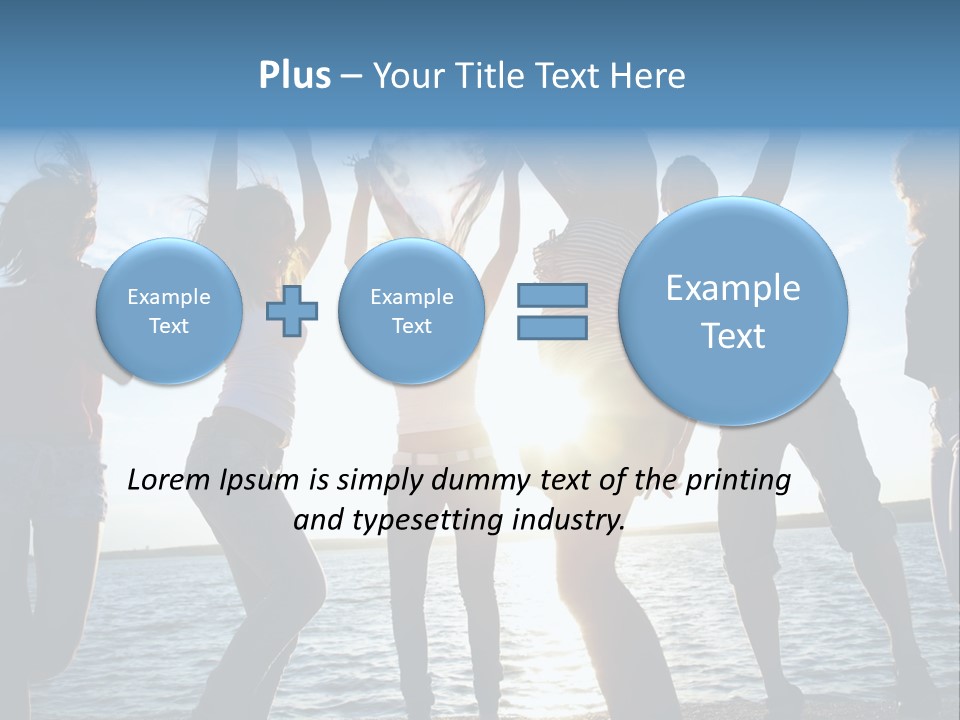 Happiness Beautiful Coast PowerPoint Template