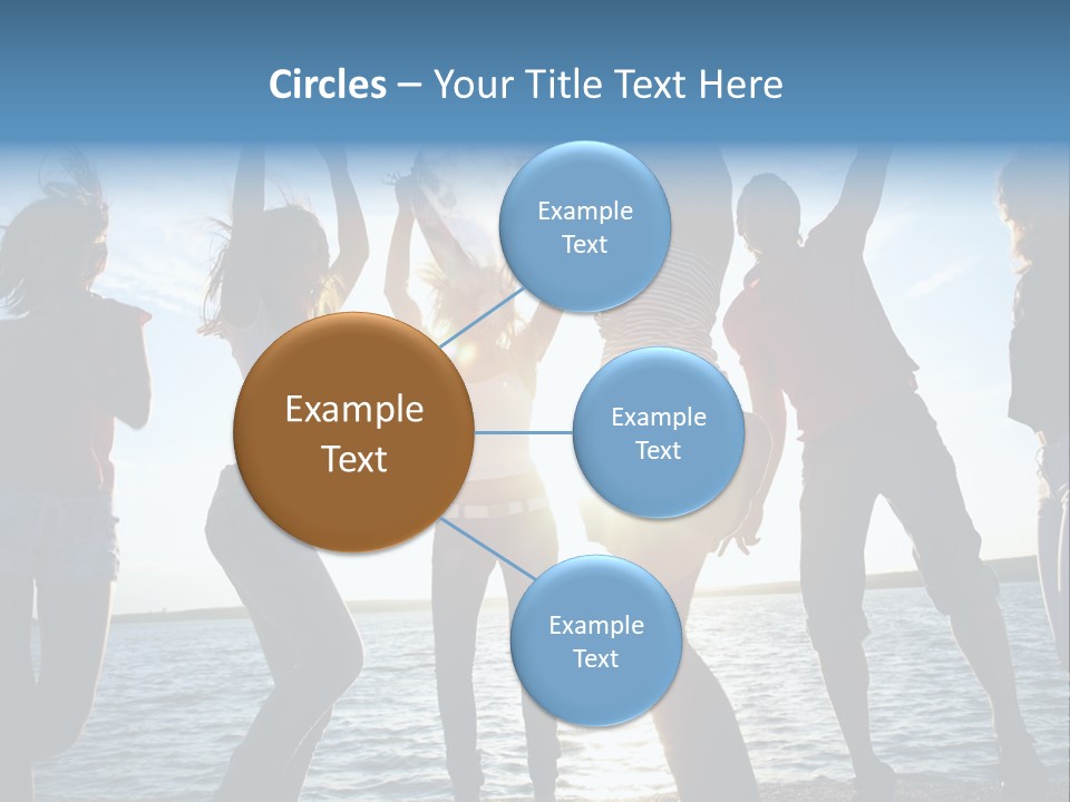 Happiness Beautiful Coast PowerPoint Template