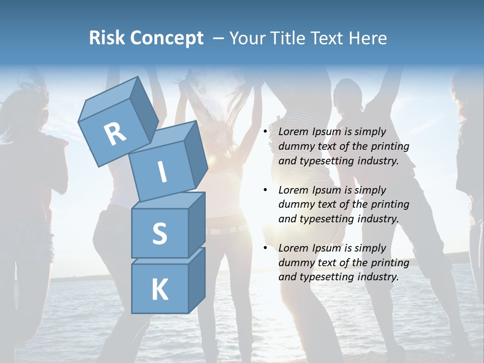 Happiness Beautiful Coast PowerPoint Template