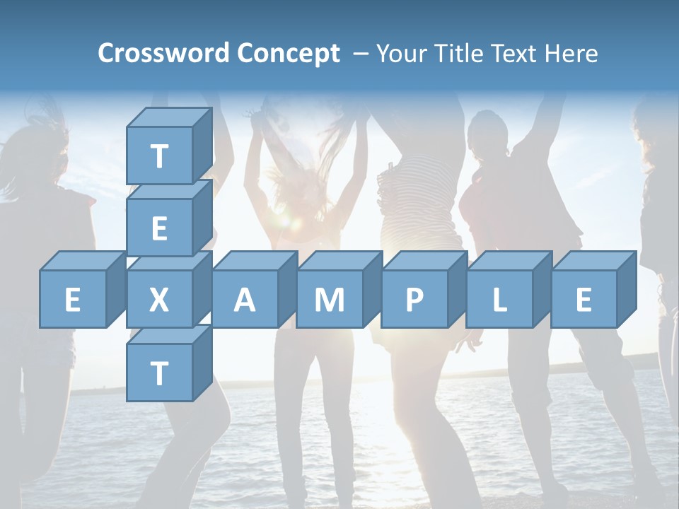 Happiness Beautiful Coast PowerPoint Template