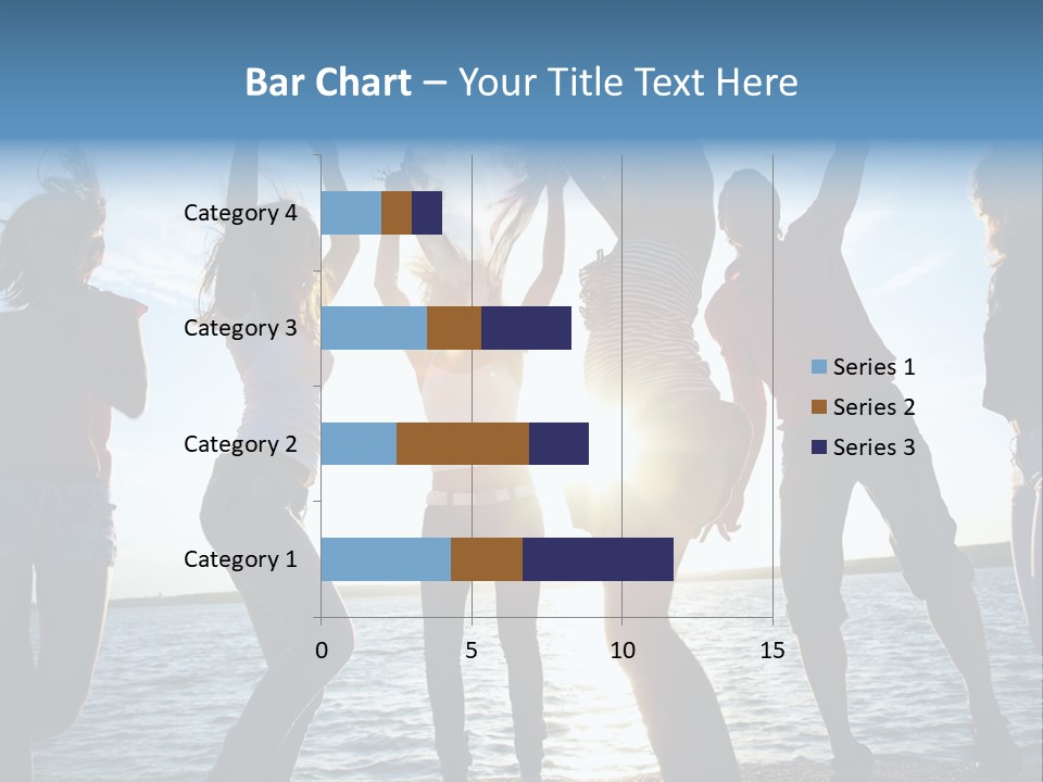 Happiness Beautiful Coast PowerPoint Template