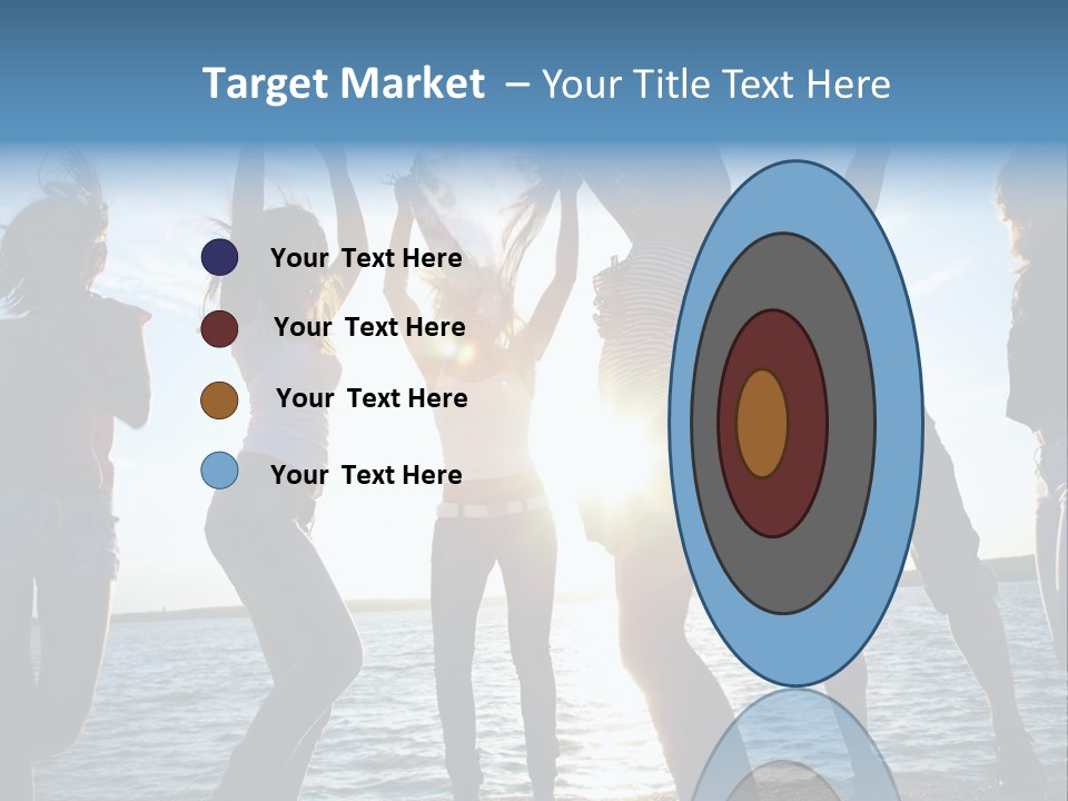 Happiness Beautiful Coast PowerPoint Template