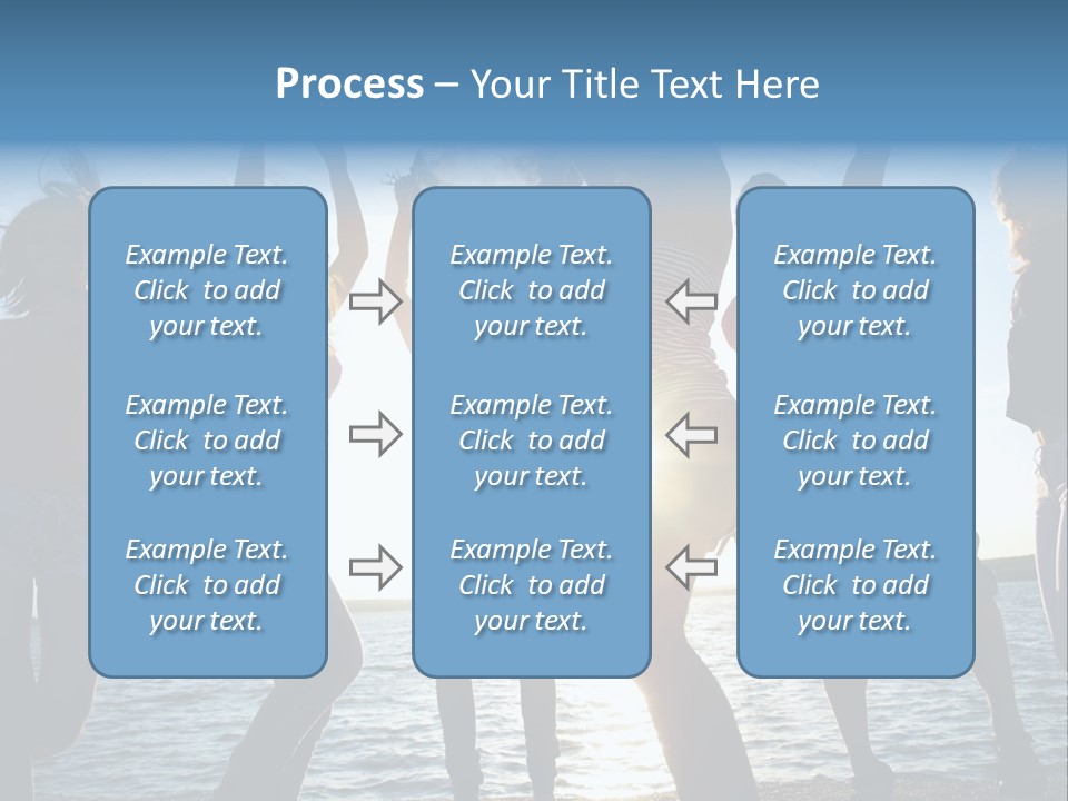 Happiness Beautiful Coast PowerPoint Template