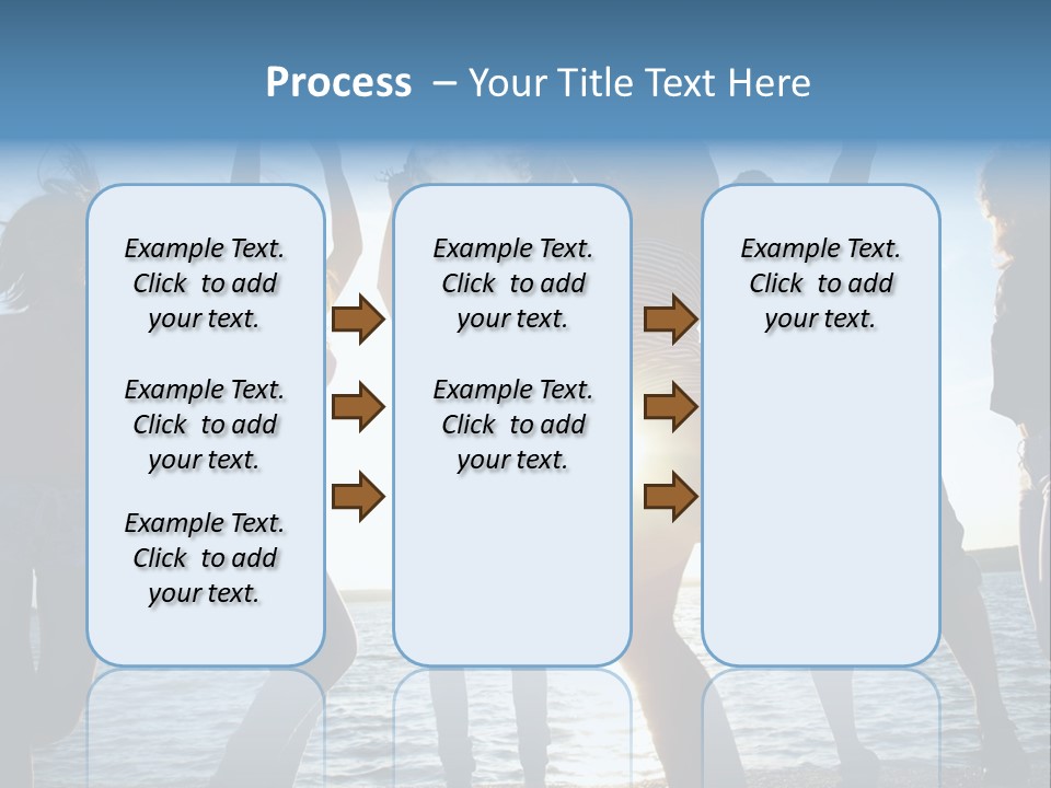 Happiness Beautiful Coast PowerPoint Template