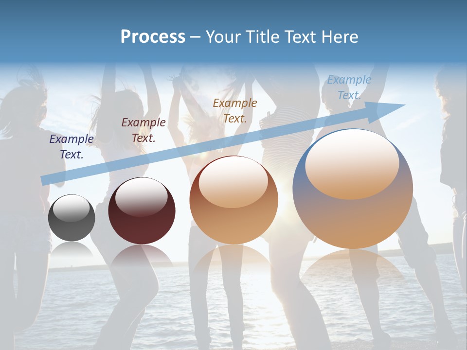 Happiness Beautiful Coast PowerPoint Template