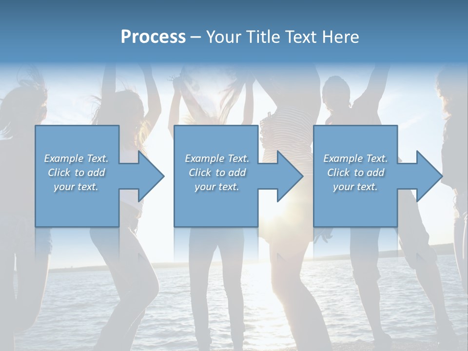 Happiness Beautiful Coast PowerPoint Template