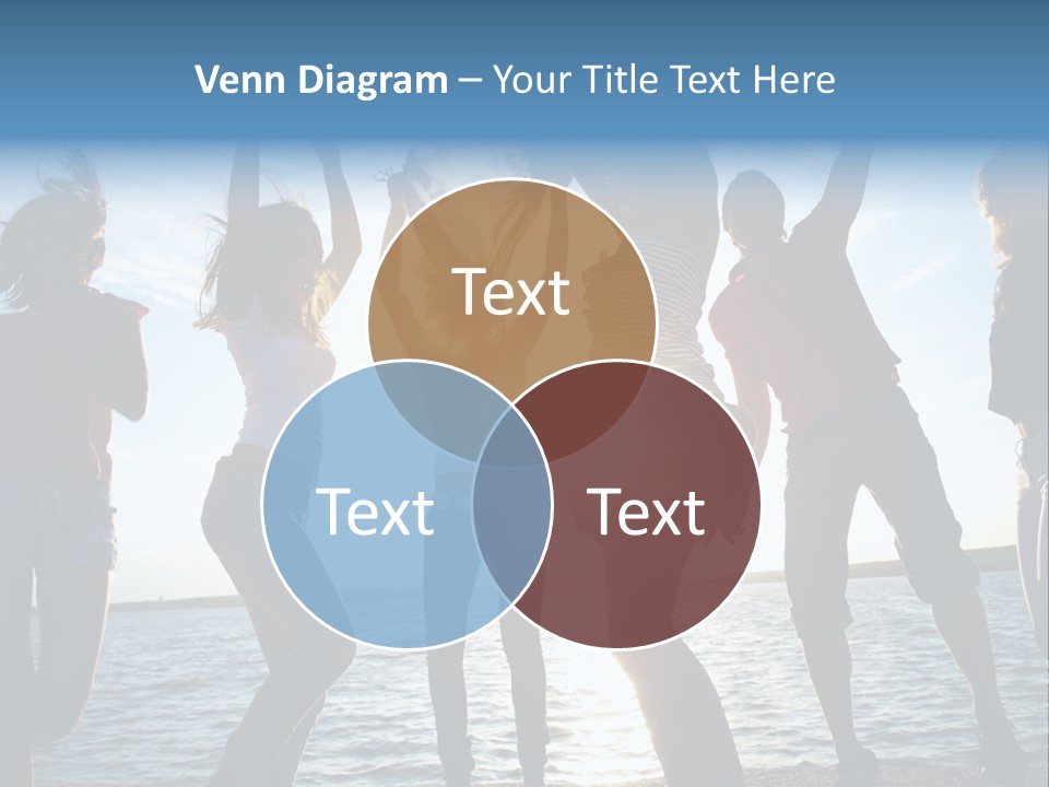 Happiness Beautiful Coast PowerPoint Template