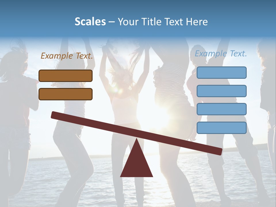 Happiness Beautiful Coast PowerPoint Template