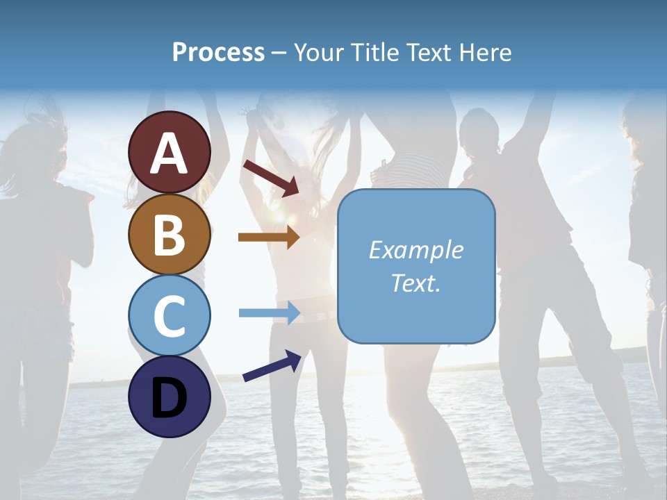 Happiness Beautiful Coast PowerPoint Template