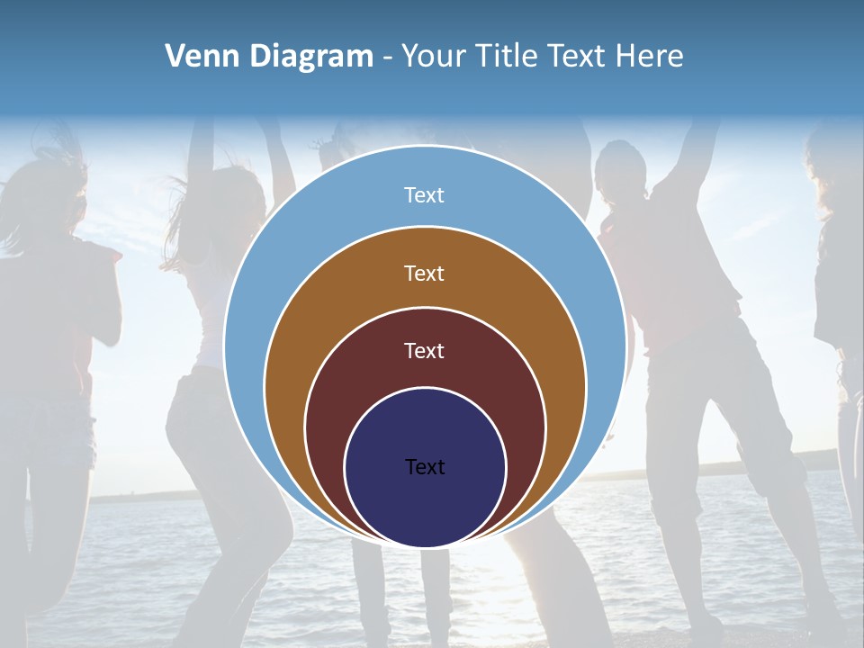 Happiness Beautiful Coast PowerPoint Template