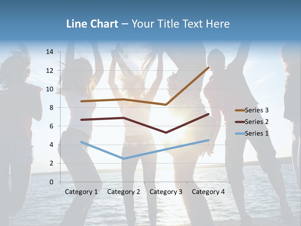 Happiness Beautiful Coast PowerPoint Template