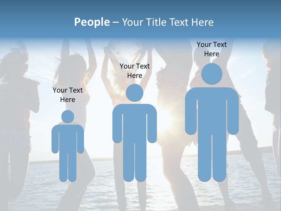 Happiness Beautiful Coast PowerPoint Template