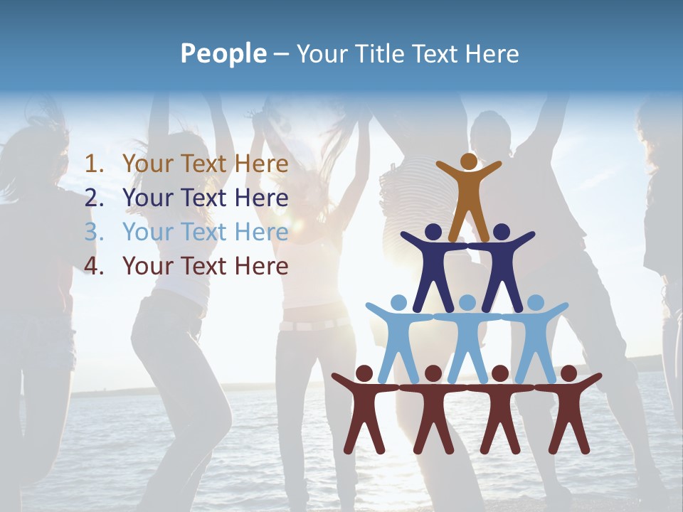 Happiness Beautiful Coast PowerPoint Template