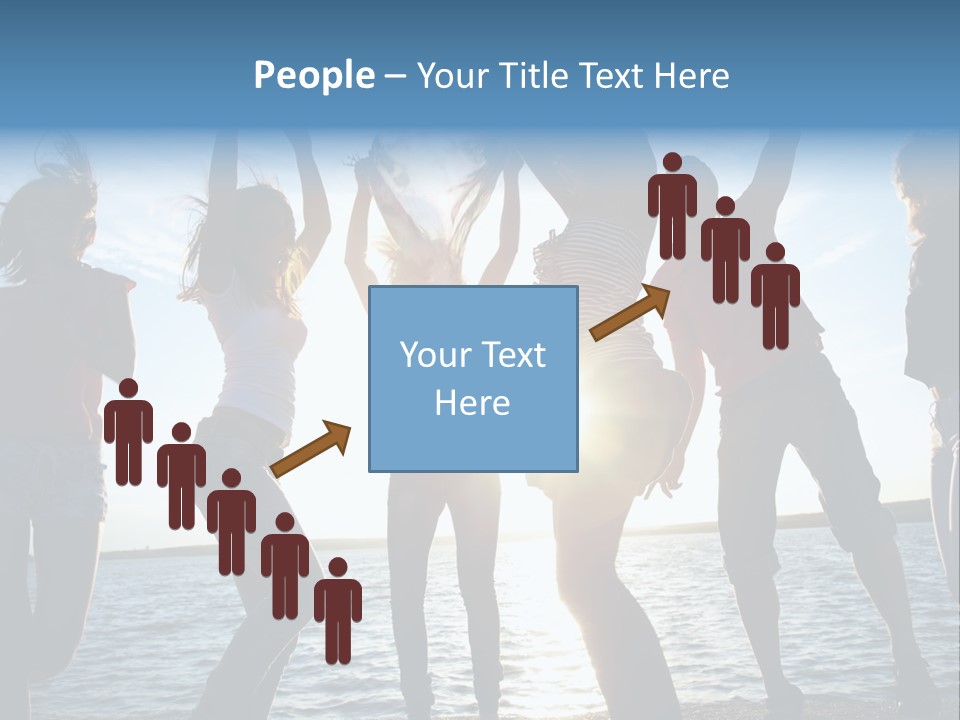 Happiness Beautiful Coast PowerPoint Template