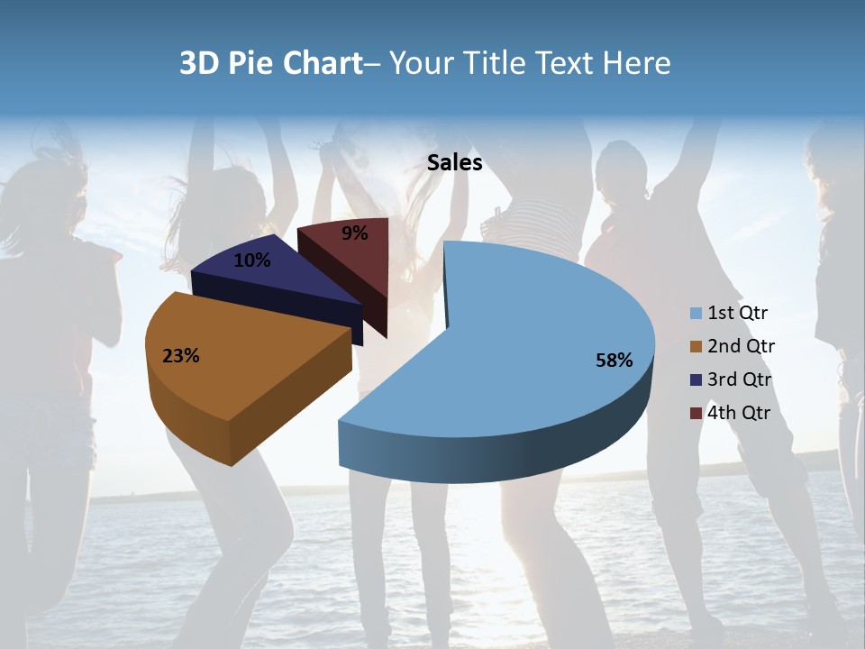 Happiness Beautiful Coast PowerPoint Template