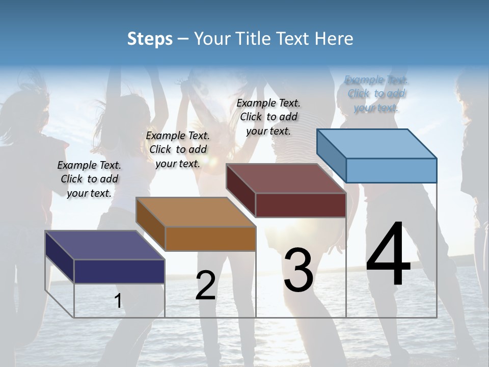 Happiness Beautiful Coast PowerPoint Template