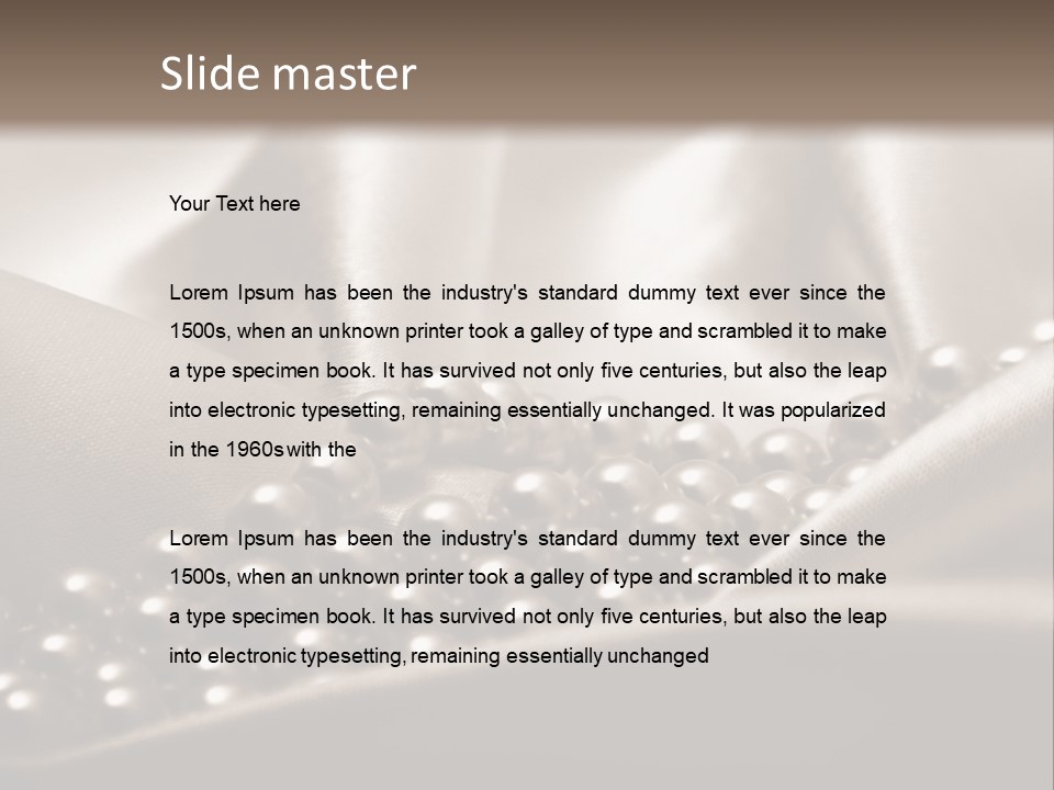 Waves Shine Bedding PowerPoint Template