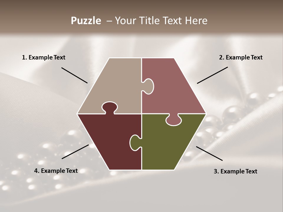 Waves Shine Bedding PowerPoint Template