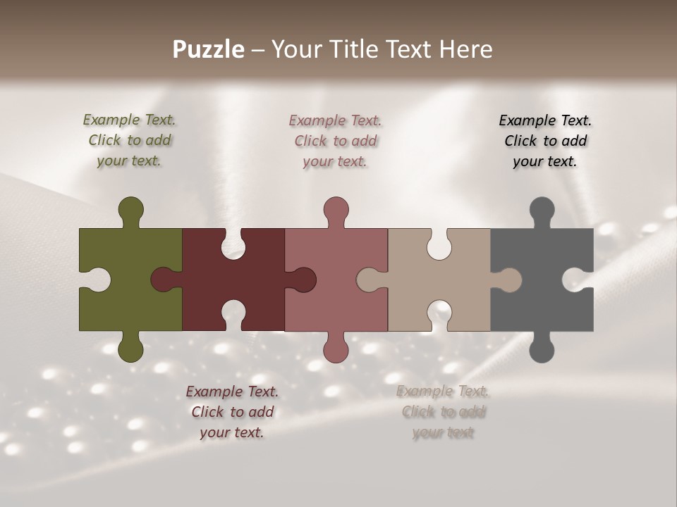 Waves Shine Bedding PowerPoint Template