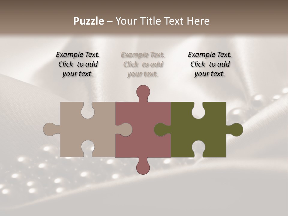 Waves Shine Bedding PowerPoint Template