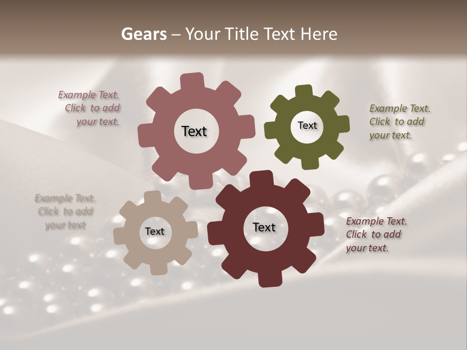 Waves Shine Bedding PowerPoint Template