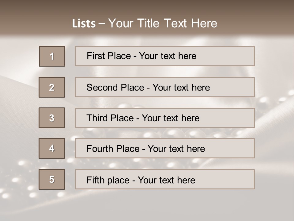 Waves Shine Bedding PowerPoint Template