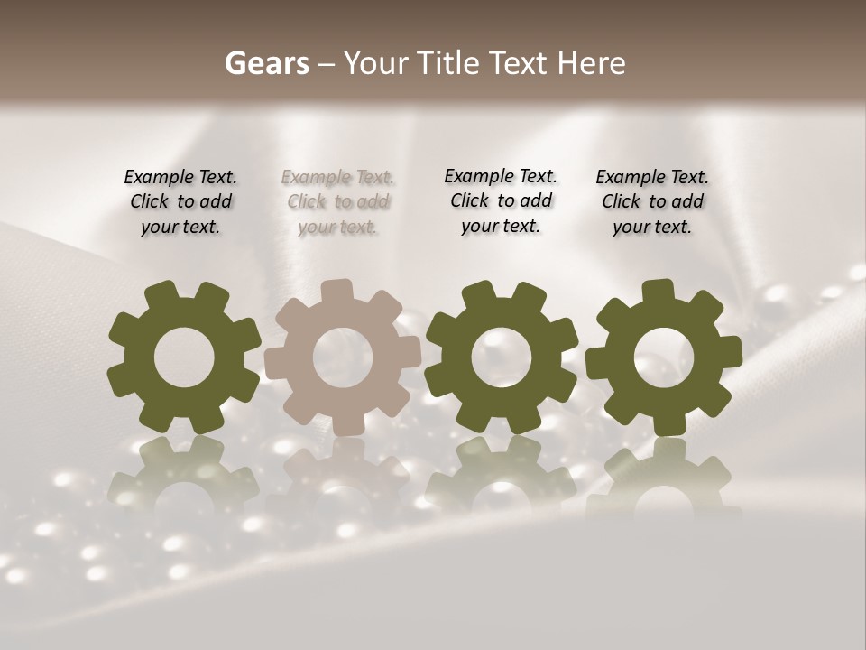 Waves Shine Bedding PowerPoint Template