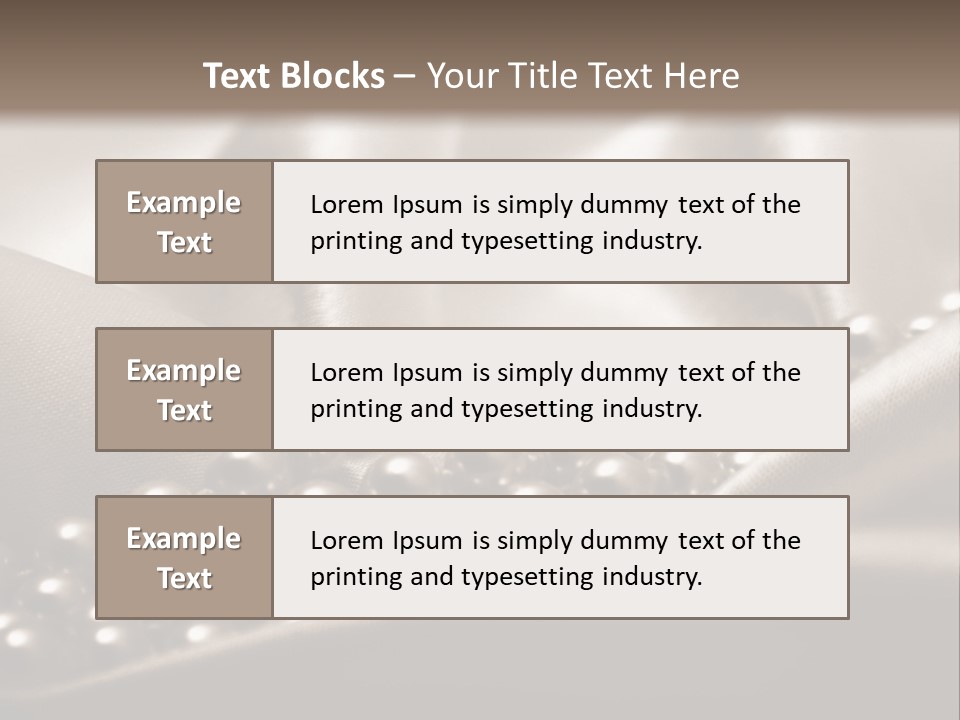Waves Shine Bedding PowerPoint Template