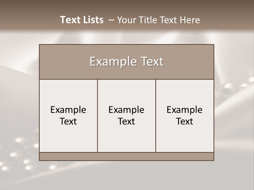 Waves Shine Bedding PowerPoint Template